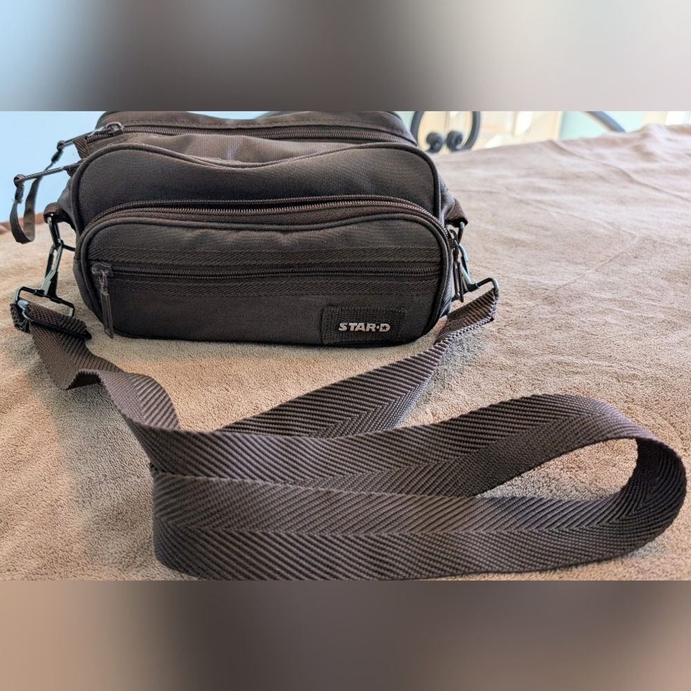Star D Brown Camera Electronics Accessories Bag